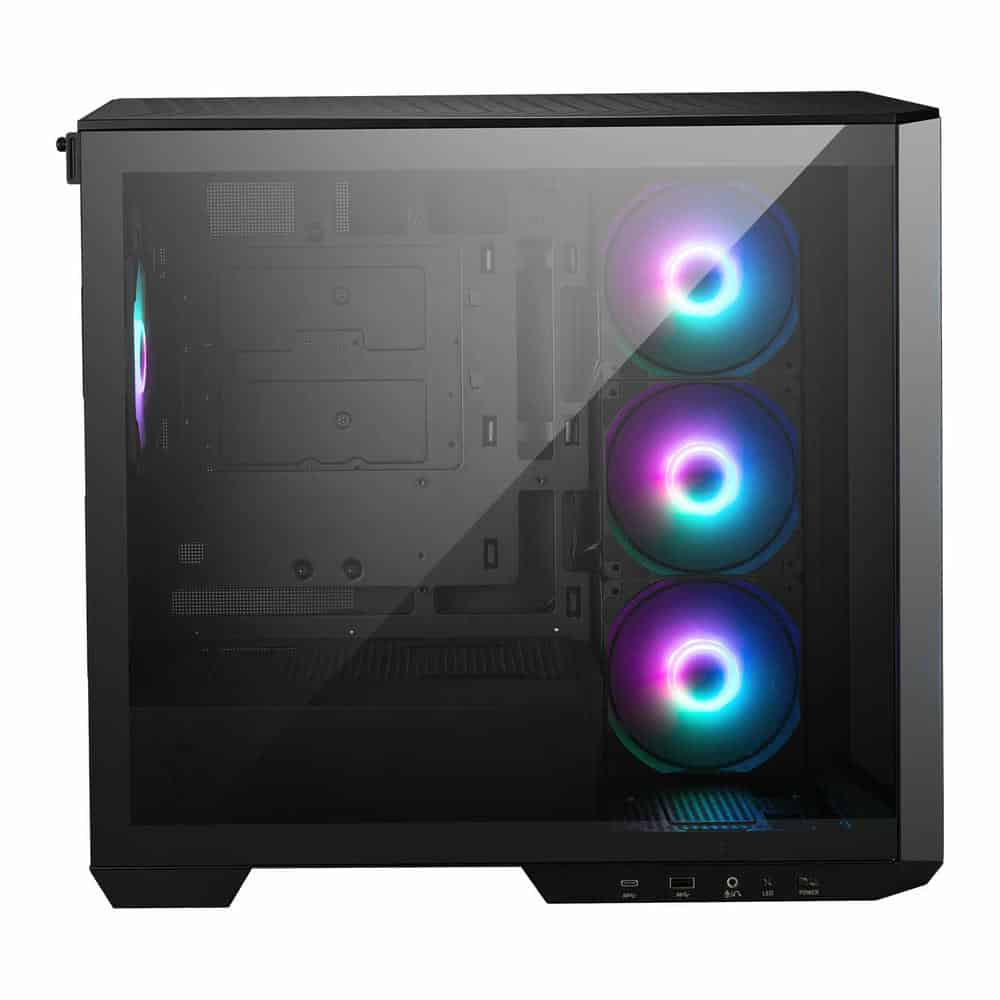 MSI MAG PANO M100R PZ Micro-ATX Tower Tempered Glass PC Gaming Case Black